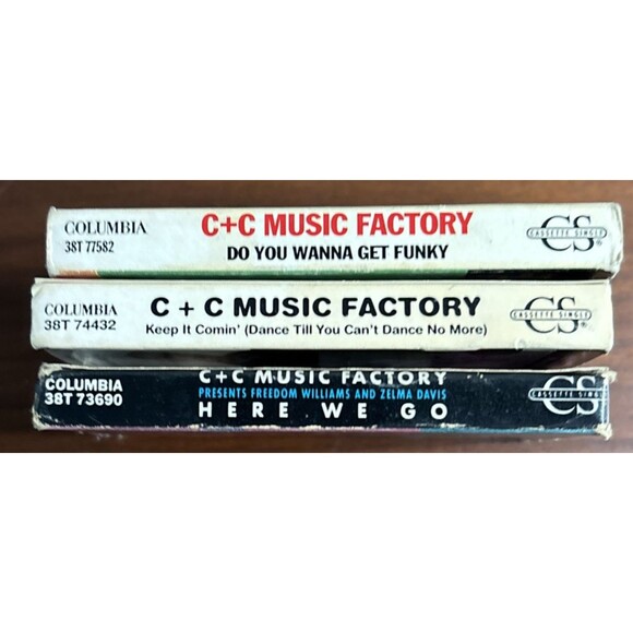 C+C Music Factory Lot Of 3 Cassette Singles. Columbia Records 1990s. - Picture 4 of 6